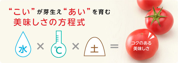 こい が芽生え あい を育む美味しさの方程式